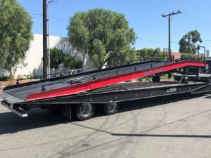 Red Mobile Yard Ramp